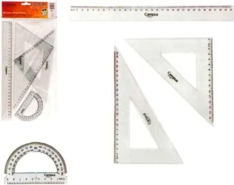JUEGO REGLAS CAMPUS 30CM IRROMPIBLES