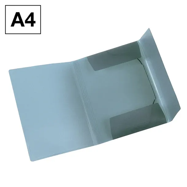 CARPETA POLIPROPILENO A4 SOLAPA TRASLUC. AZUL GRISACEO