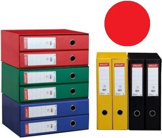 Modulo 2 Archivadores Pp Folio Rojo