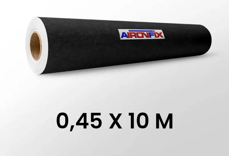 Rollo Terciopelo Aironfix Negro 0,45X10M