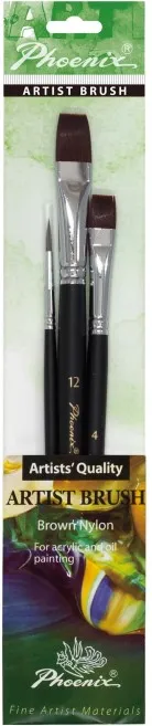 PINCELES PHOENIX SET ACRILICO STARTER 1