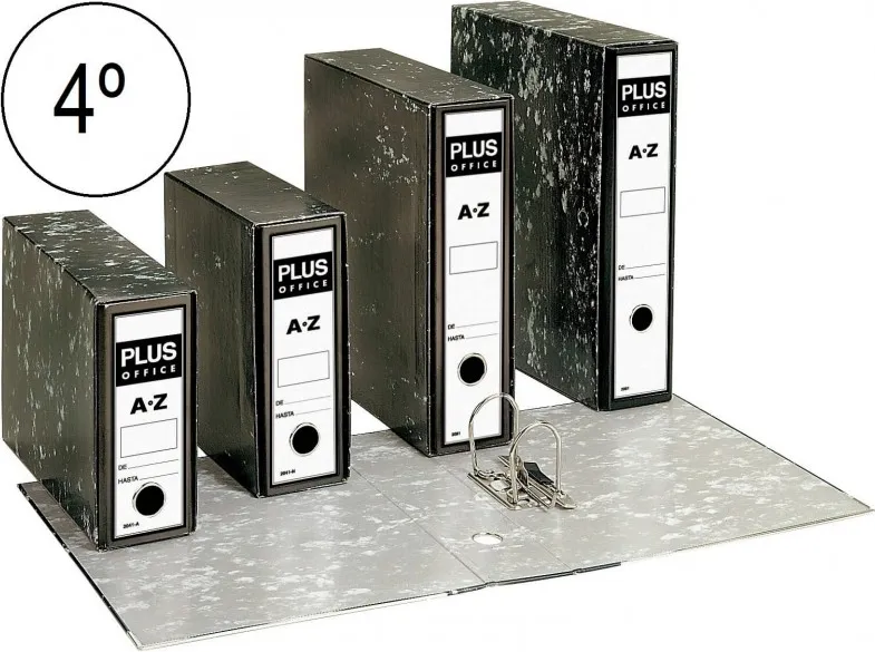 ARCHIVADOR 4º PLUS NEGRO