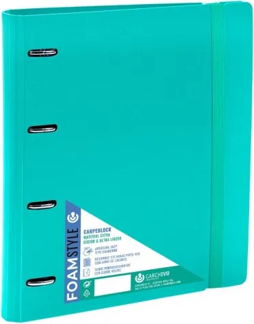 Carpebloc A4 4AN Foam Style Polipropileno Verde