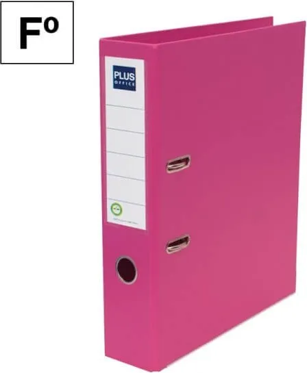 ARCHIVADOR FOLIO PLUS LOMO 75MM ROSA
