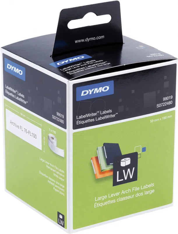 ETIQUETAS DYMO ARCHIVO 59X190