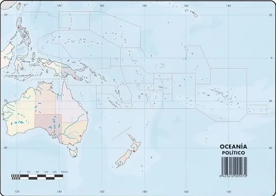 Mapas Oceanía Político