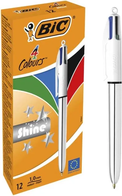 BOLIGRAFO BIC 4 COLORES SHINE