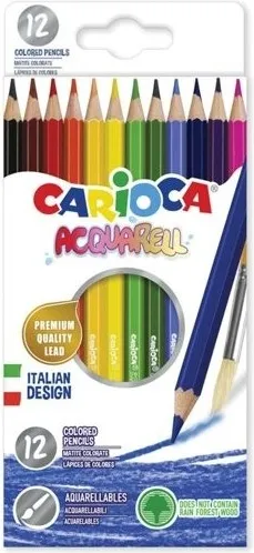 Lápiz Carioca Acuarelable 12 Colores
