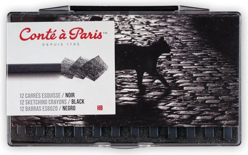 Barras Conté À Paris Negro 12UNID