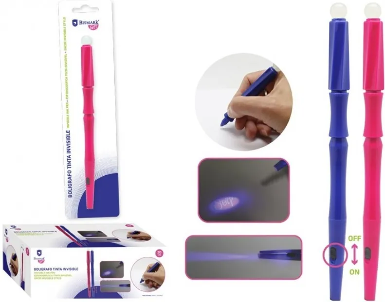 BOLÍGRAFO TINTA INVISIBLE VARITA MÁGICA