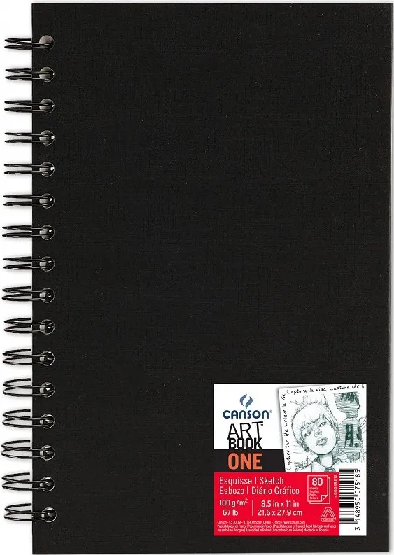 ALBUM ESPIRAL A4 80H CANSON SKETCH ONE FINO