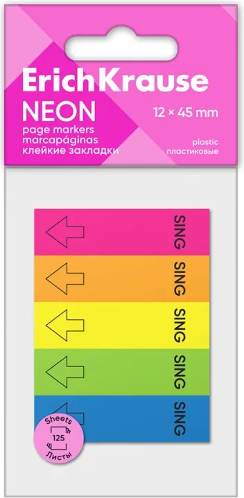Señalizador Erich Krause 12X45 125H 5 Colores