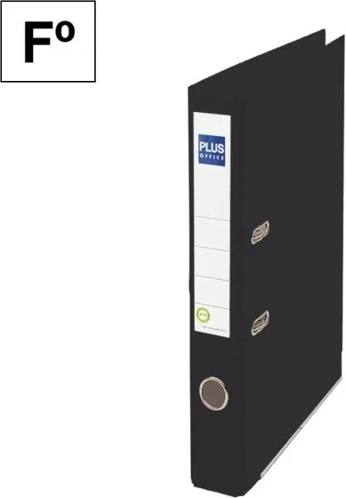 ARCHIVADOR FOLIO PLUS LOMO ESTRECHO NEGRO