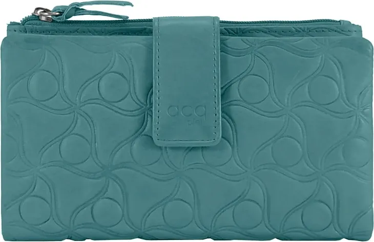 BILLETERO CON MONEDERO PIEL VENUS 45 TURQUESA