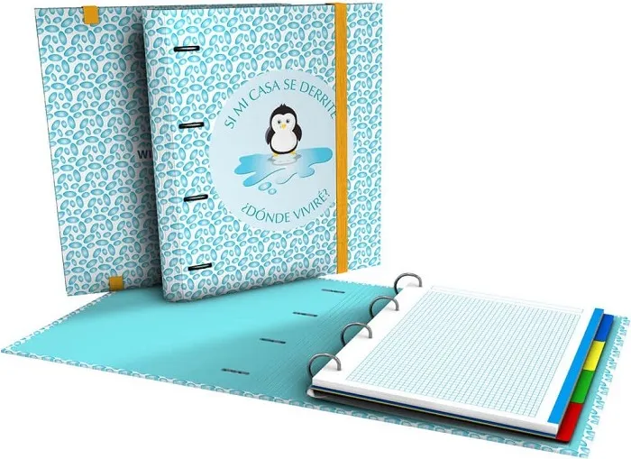 Carpebloc A4 35MM 4 Anillas LANET21 Pingüino