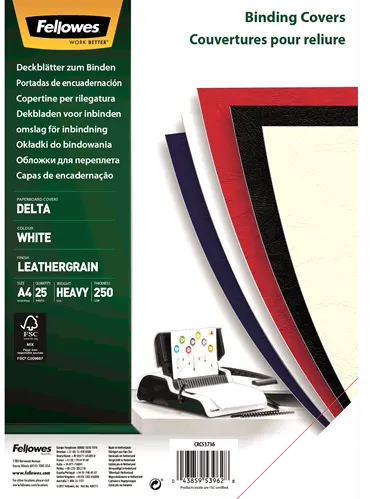 Portada A4 Fellowes Blanco