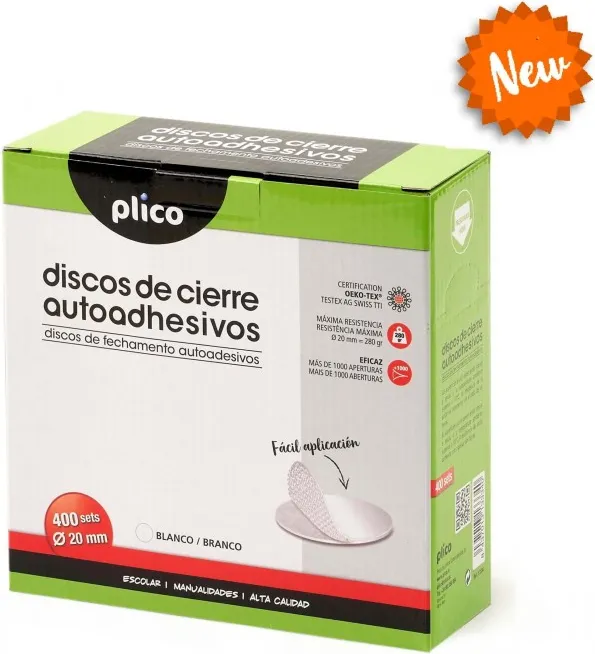 DISCO DE CIERRE AUTOADHESIVO VELCRO