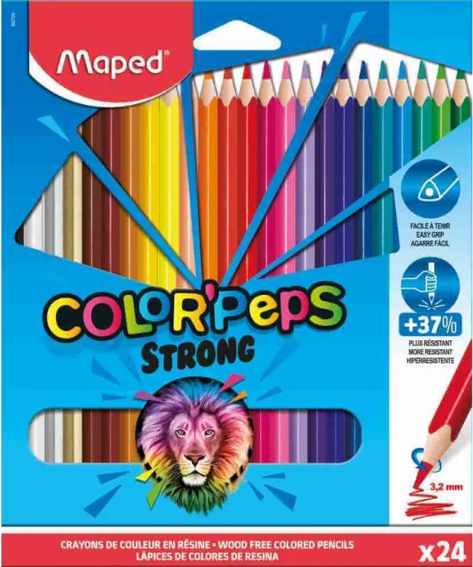 LAPIZ MAPED COLOR PEPS STRONG 24 COLORES