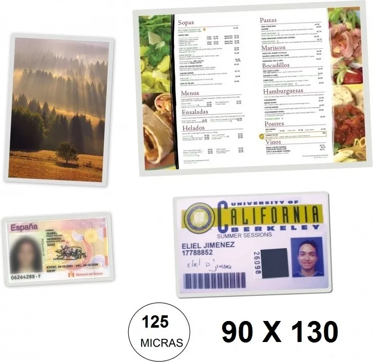 Funda Plastificar PLUS 90X130 125MICRAS C/100