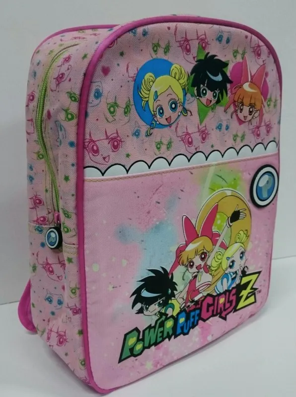 MOCHILA MEDIANA POWER PUFF INFANTIL ROSA