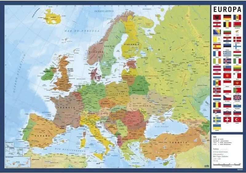VADE ESCOLAR MAPA EUROPA