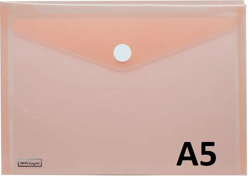 Sobre Velcro Pp A5 (17X24) Coral Neón