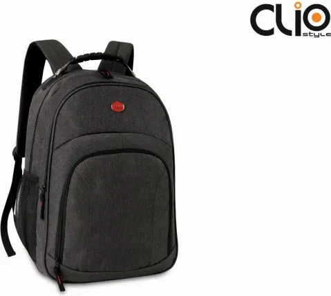 Mochila Executiva Gris 3 Cremaleras 46X32,5X14,5CM