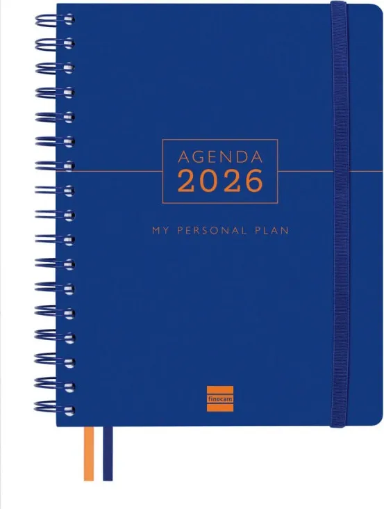 Agenda Finocam 16 Meses Tempus 1/4  Sv Vert.azul 25-26