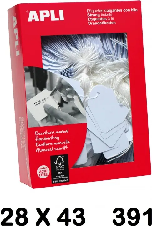 ETIQUETAS COLGANTES 28X43