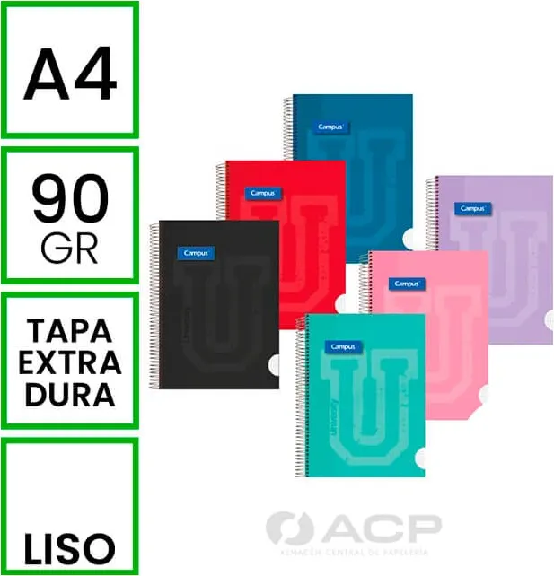 BLOC A4 CAMPUS 80H TAPA EXTRADURA LISO