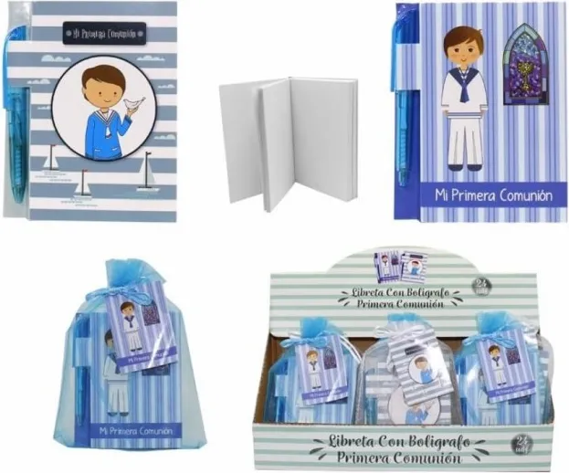 Libreta y Bolig. Primera Comunion Niño