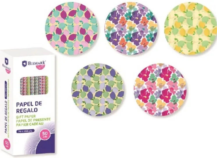 ROLLO PAPEL REGALO 70X200 TROPICAL