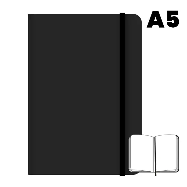 Libreta Campus A5  96H 75G Liso Negro