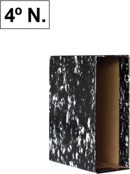 CAJA ARCHIVADOR PLUS 4º NEGRO