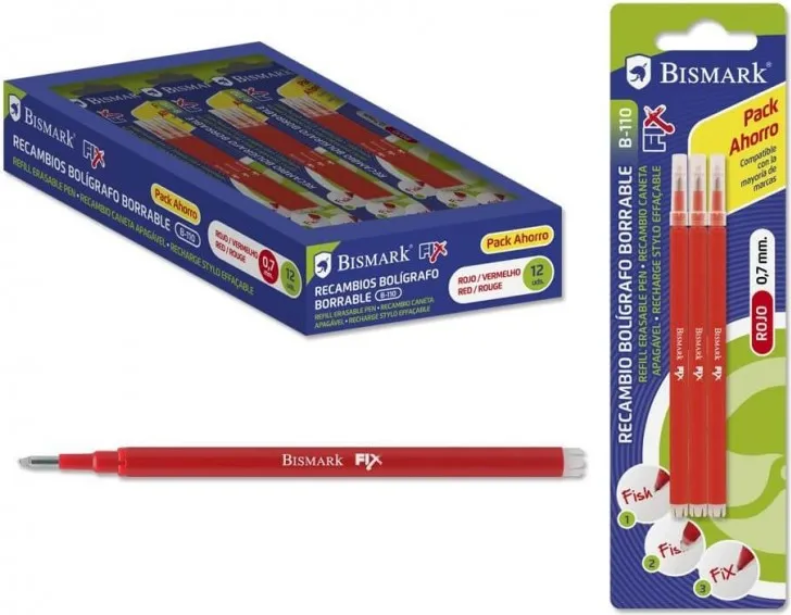 RECAMBIO BORRABLE BISMARK  ROJO