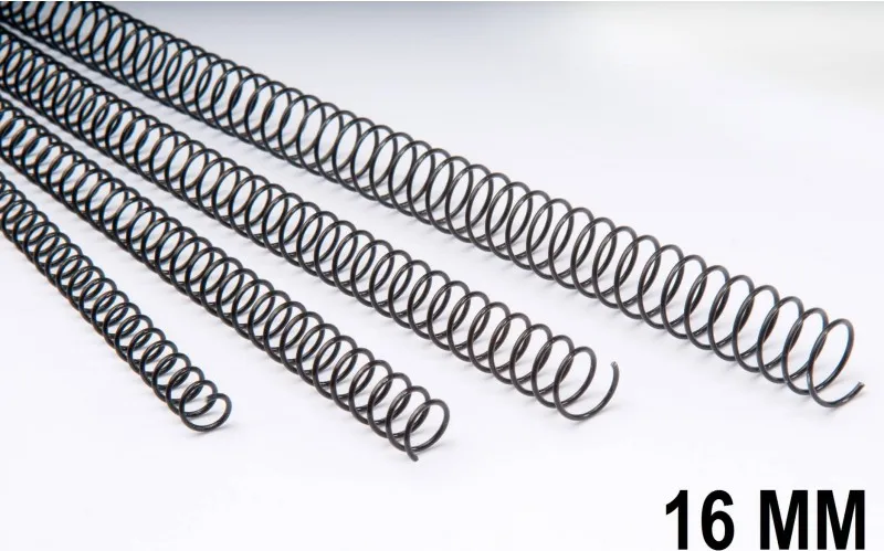 Espiral Metálico  Dhp Negro 16MM