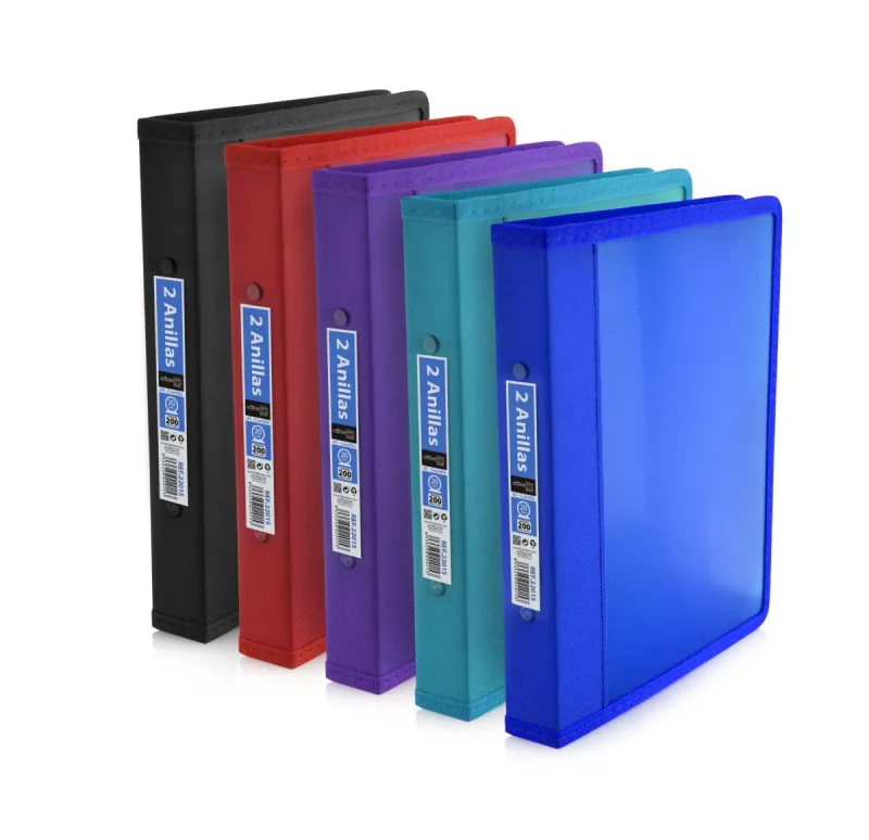 CARPETA A5 2ANILLAS 20 LOMO Y RIBETE TELA