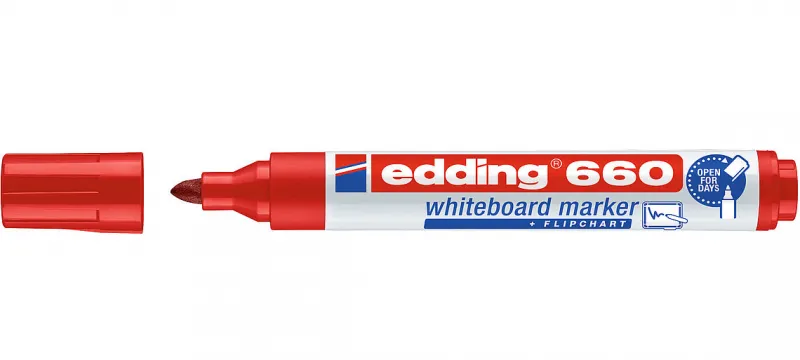 ROTULADOR EDDING 660 PIZARRA ROJO