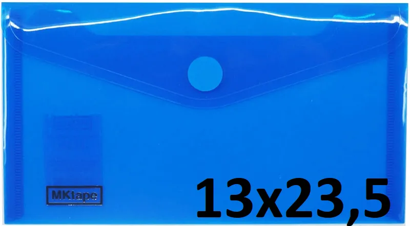 Sobre Velcro Pp Viaje (13X23,5) Azul