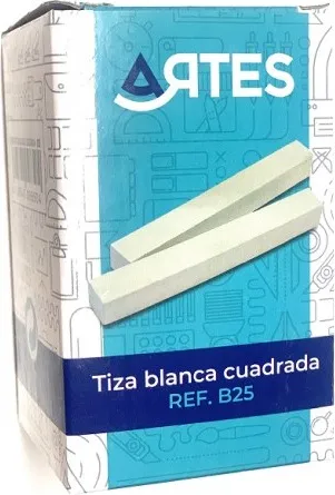 Tizas Cuadradas Blancas 25 Unidades
