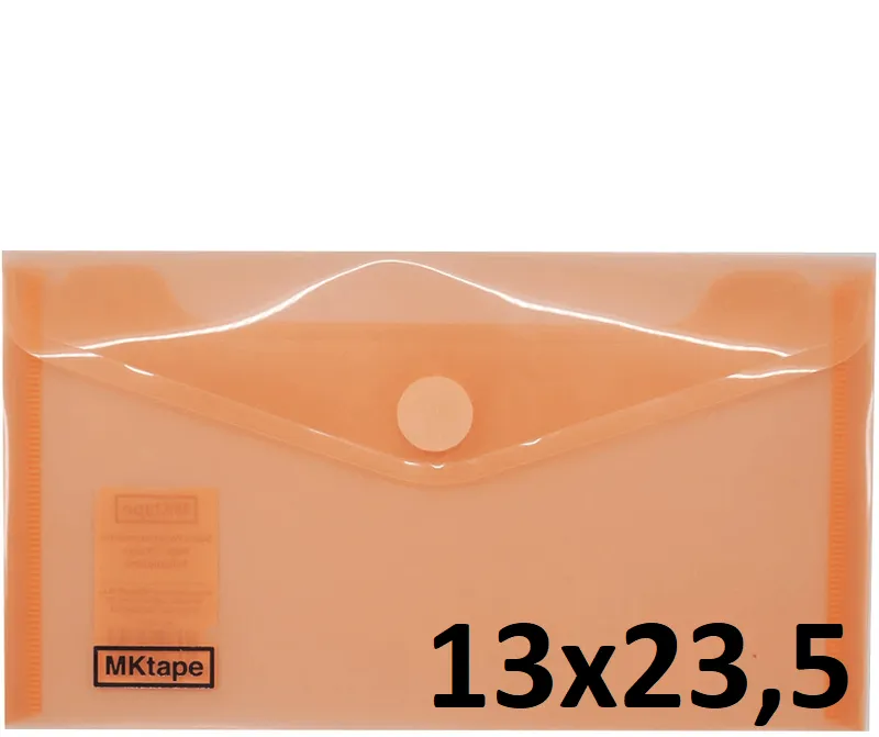 Sobre Velcro Pp Viaje (13X23,5) Coral Neón