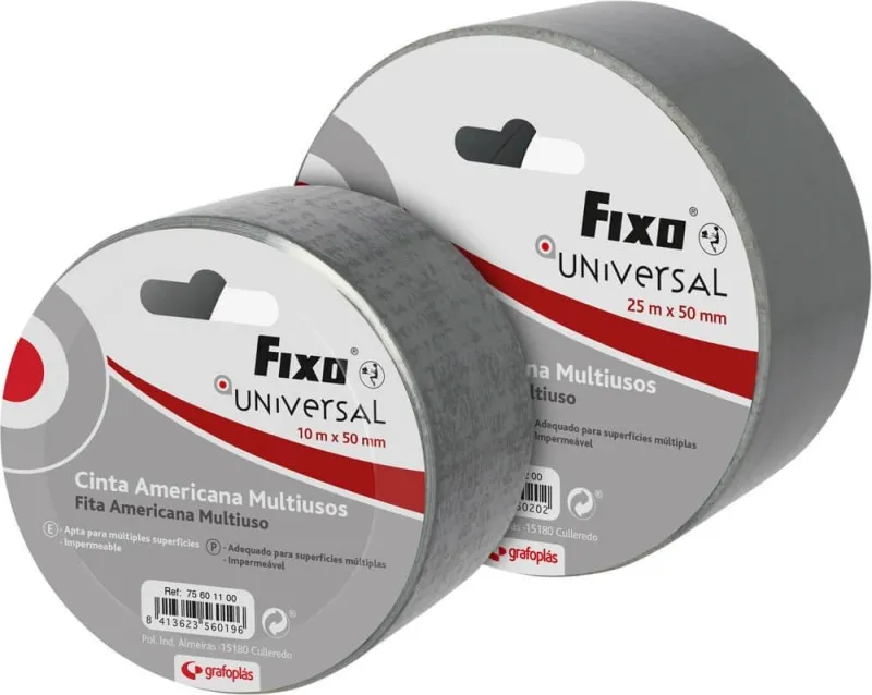 CINTA AMERICANA FIXO 10X50 PLATA