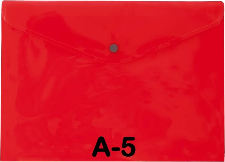 SOBRE BROCHE PP A5 ROJO