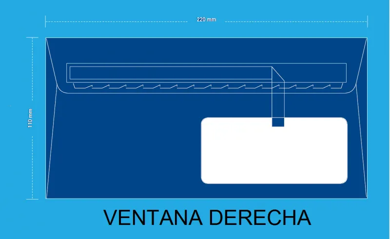 Sobres 110X220 Open Lux-110VD C/500
