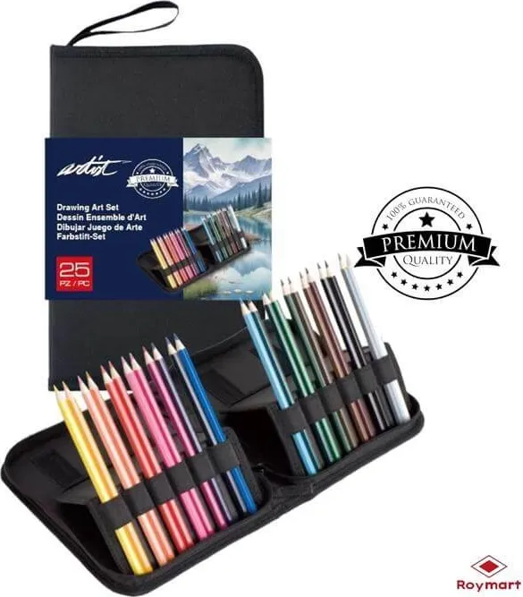 ESTUCHE LAPICES ARTIST 24 COLORES PREMIUM