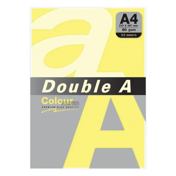 PAPEL DOUBLE A A4 80GR 25H MANTEQUILLA