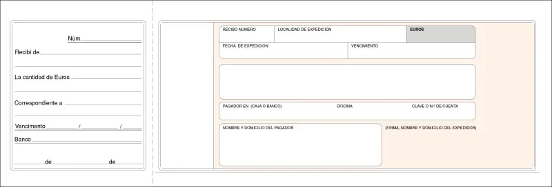 Talonario Recibo Normalizado 30X10,7 Cm Simple T-98