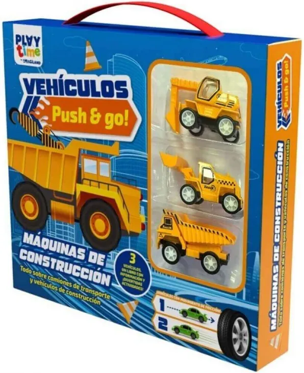 MALETIN CON 3 MAQUINAS CONSTRUCCION FRICCION