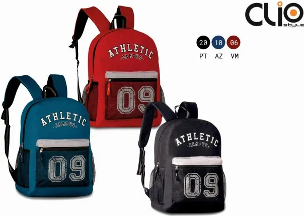 Mochila Clio Athletic 43X30X13 C/2 Cremalleras
