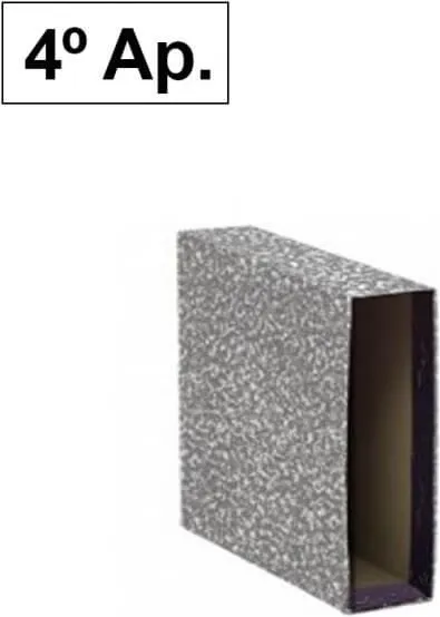 CAJA ARCHIVADOR PLUS 4º APAISADO GRIS
